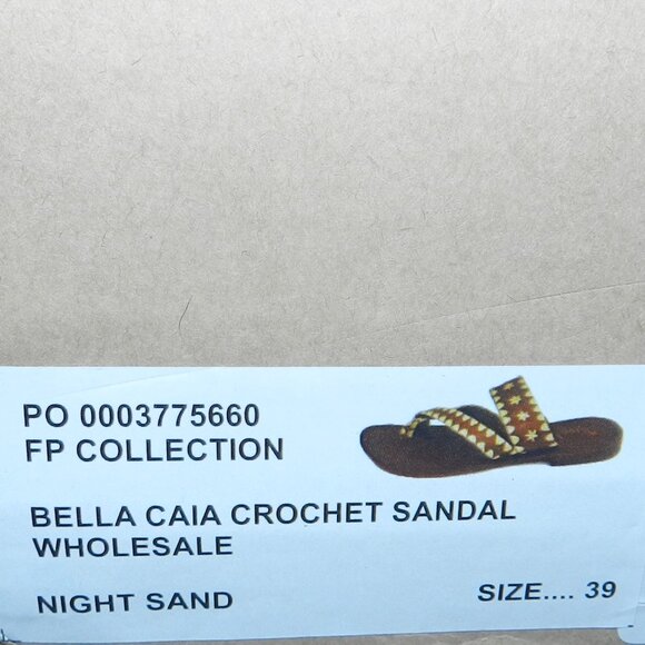 Free People Bella Caia Crochet Sandal 8.5 HOST PICK🎈🎉🥳BNIB🆕FAST SHIPPED⚡🚚 - Picture 14 of 16
